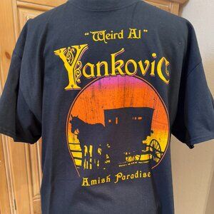 Men's Concert Tee * Size XL * " WIERD AL" YANKOVIC CONCERT TEE /AMISH PARADISE.